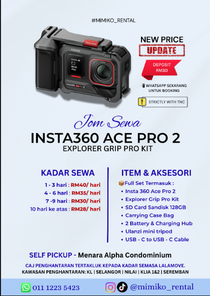 Insta360 Ace Pro 2 + Explorer Grip Pro Kit